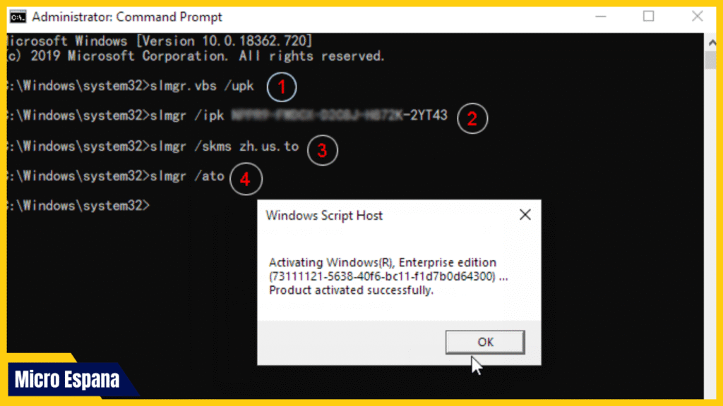 ¿Cómo activar Windows 10 Home desde CMD paso a paso?