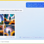 Generador de imágenes con IA de Microsoft