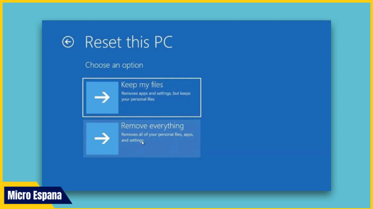 Cómo restablecer Windows sin perder tus datos en 10/11