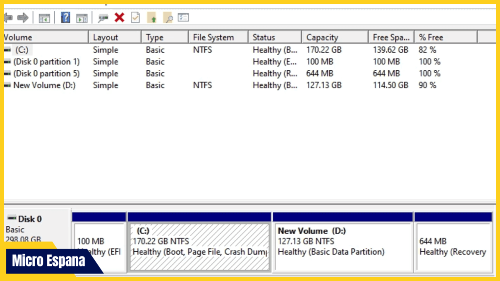 C├│mo usar la administraci├│n de discos en Windows