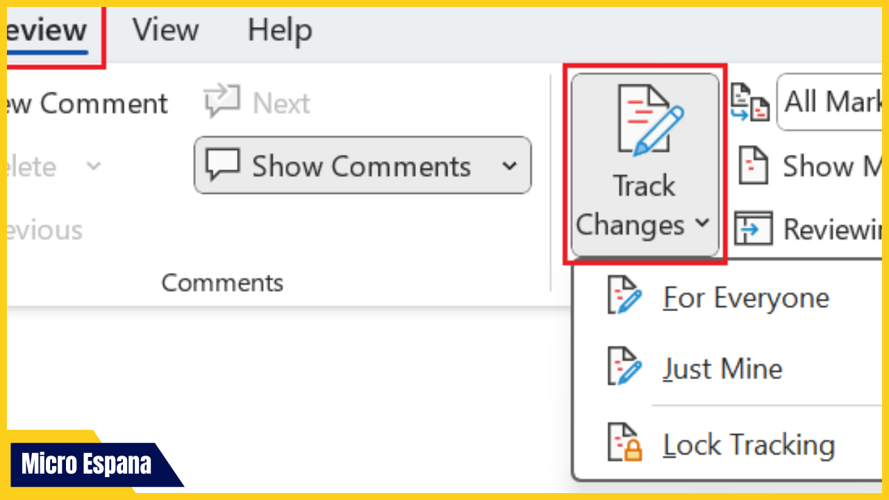 Cómo realizar un seguimiento de los cambios en Microsoft Word